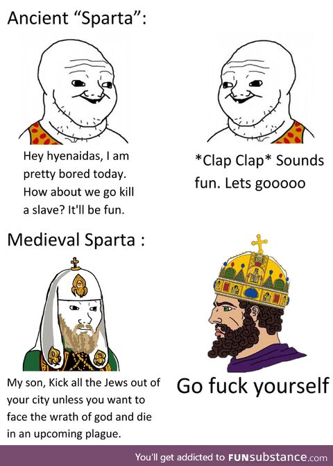 Byzantine Sparta is the only true and civilized Sparta