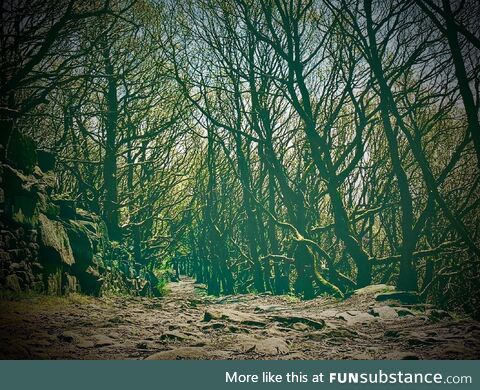 Old coaching road, halifax, yorkshire, uk