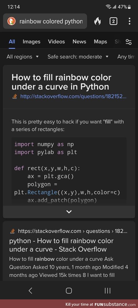 butIwantedInformationForAnActualRainbowColoredPython