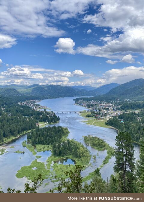 Lake teletskoye, altai republic