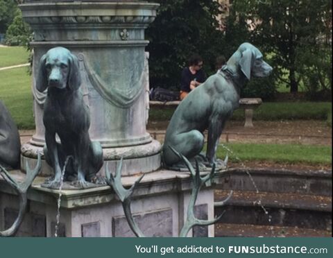 This fountain at Fontainebleau Castle (France)