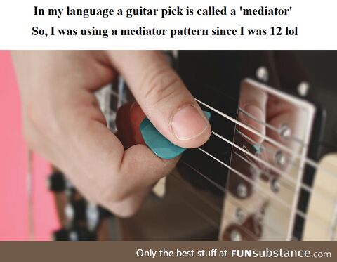 cuzItEncapsulatesCommunicationBetweenFingerObjectsAndGuitarStringObjectsDuh