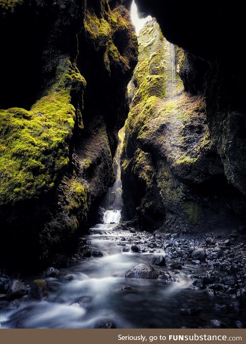 Nauthúsafoss waterfall in Iceland