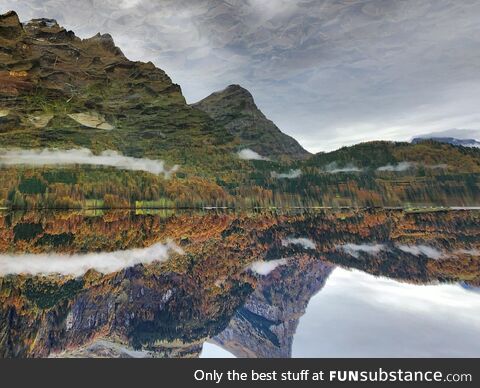 Upside down, switzerland