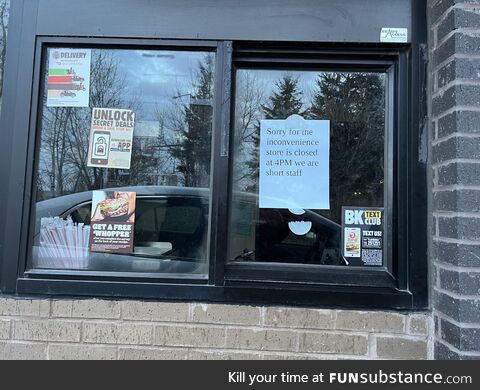 Seems our local Burger King keeps most of the condiments on the top shelves