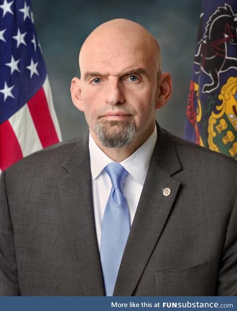 John Fetterman’s official portrait just dropped