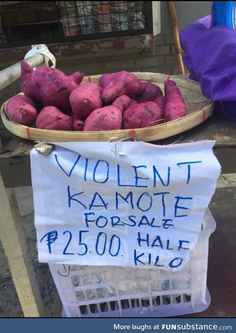 Kamote = Sweet potato