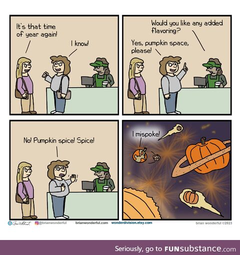 Pumpkin spice everywhere [oc]