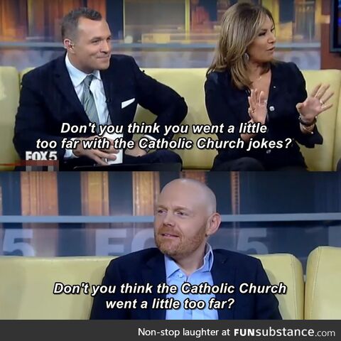 Bill Burr on Good Day NY, sharp as ever