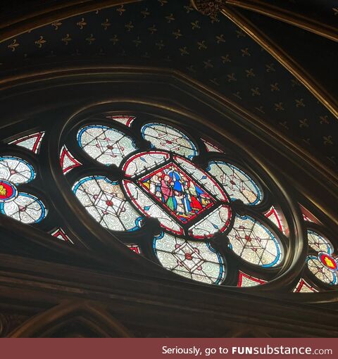 [OC] a stained glass window down at Saint Chapelle in Paris