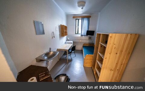 A standard Norwegian prison cell