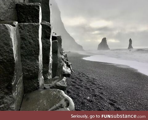 This is not b&w, but a full color pic. Iceland isn’t Earth. This is some straight alien