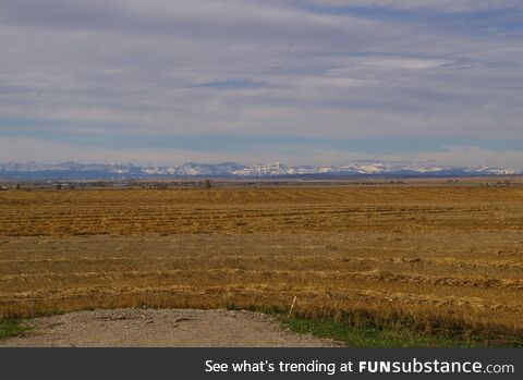 The view from Highway 2, about 30 minutes south of Calgary