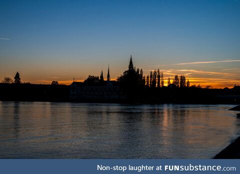 Sunset over Constanze, germany