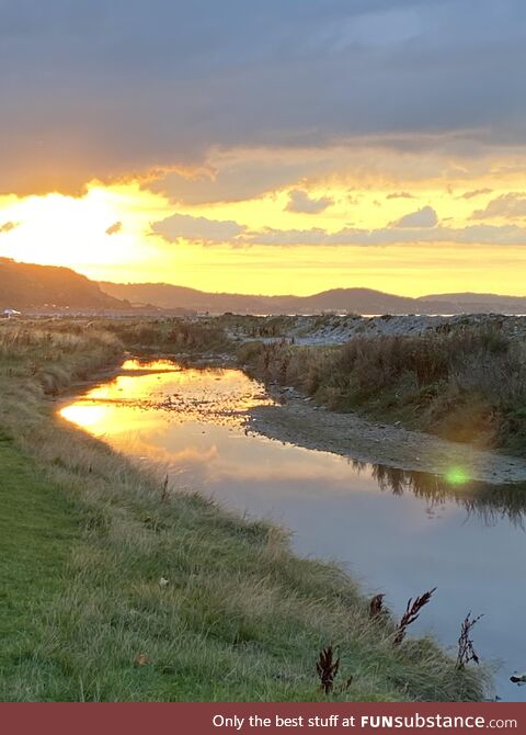 Sunset river walk