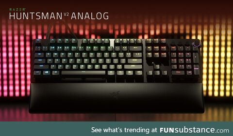 Meet the Razer Huntsman V2 an*log—our first gaming keyboard featuring Razer an*log