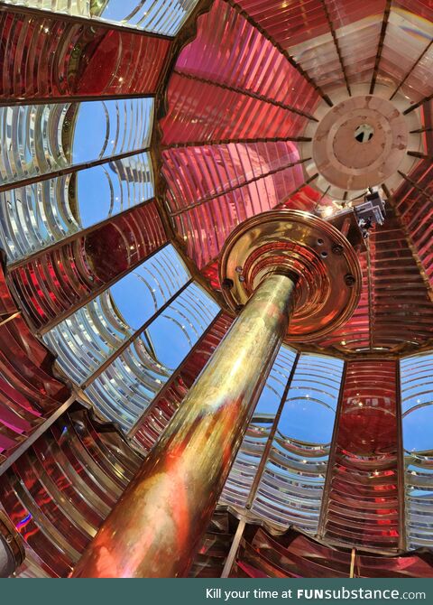 Inside of a lighthouse