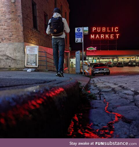 [OC] Pike Place market at night