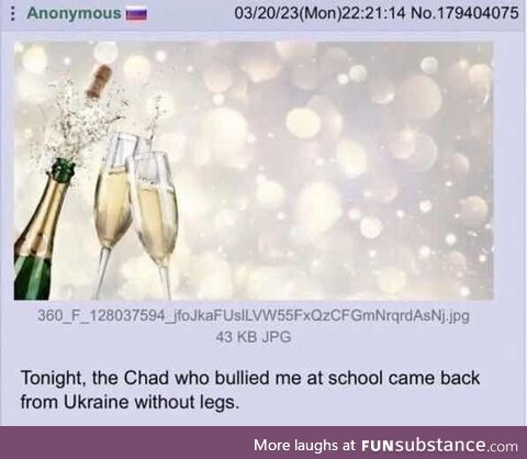 Anon celebrates