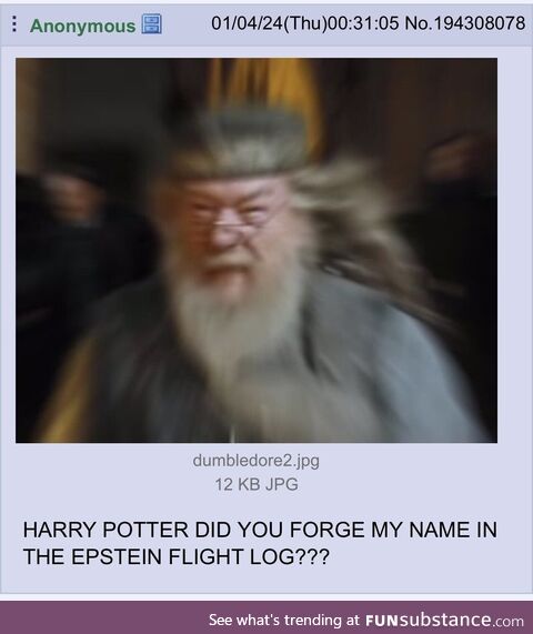 Dumbledore said calmly