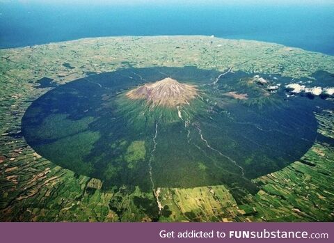 Mount Taranaki National Park has an almost perfectly circular boundary