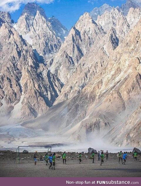 This all-female football tournament in Pakistan might have the best backdrop in the world