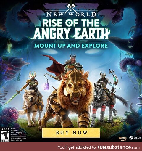 gaming, TIL New World has a new expansion. Buy New World: Rise of the Angry Earth now