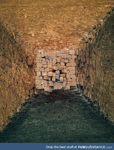 The top of the Pyramid Of Giza, Egypt