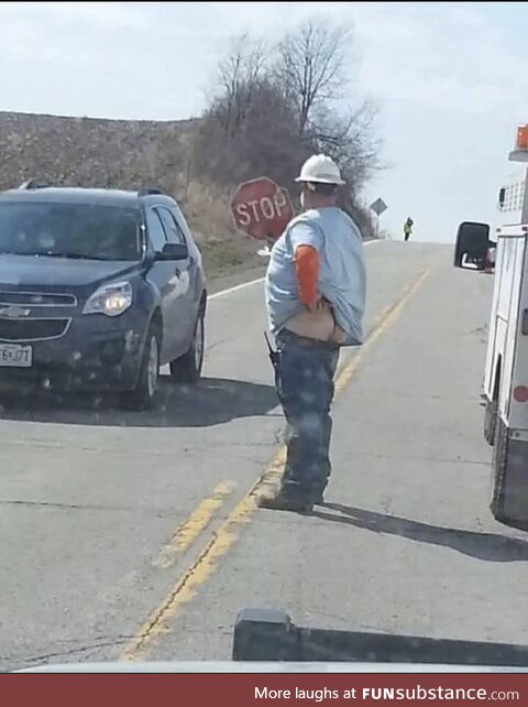 Traffic had to be rerouted due to a large crack in the road