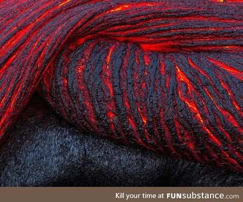 Folding lava