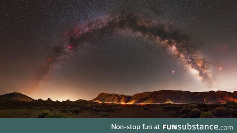 Full Milky Way Panorama at Caldera de Las Cañadas / Tenerife 2020