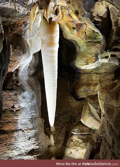 Girthy Stalactite in Ohio