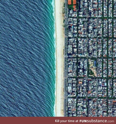 Rio de Janeiro beach aerial view