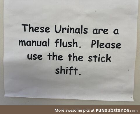 Use the stick shift…