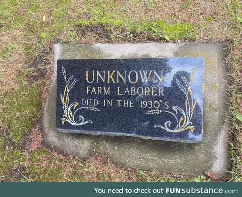 [OC] Gravestone in Alberta Canada