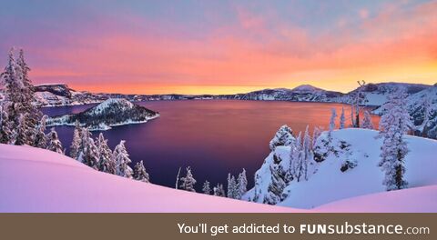 Sunrise over Crater Lake