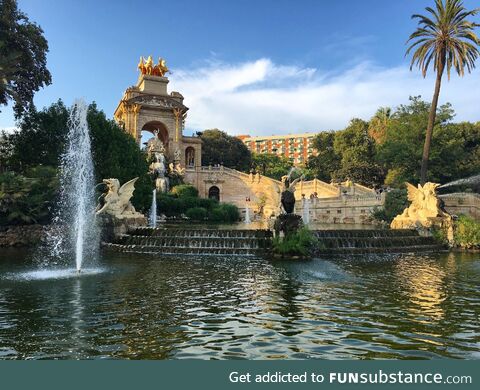 The fountain named Naptú in the Parc de la Ciutadella