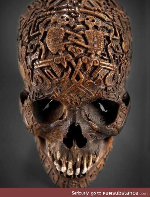 This skullpture looks intricate.