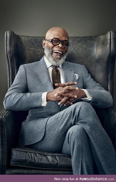 Samuel L. Jackson looking dapper during a recent photoshoot