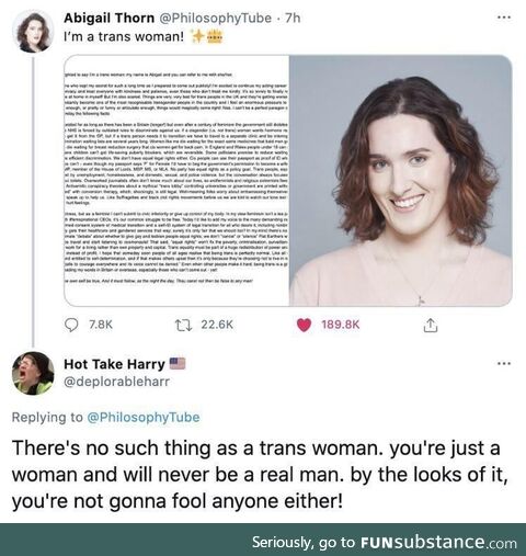 Silly TransWamen, They'll Never Be Men