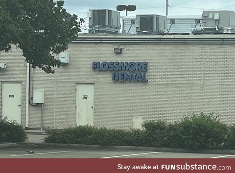 This dentist must have gotten tired of lecturing all their patients