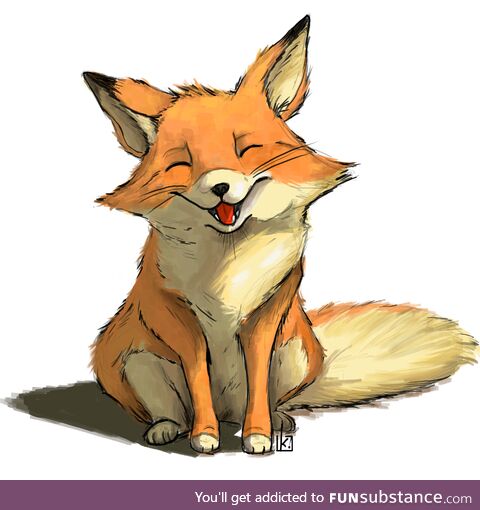 Digital painting of little foxy x)