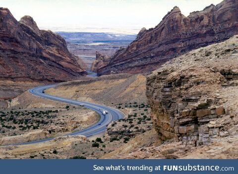 Interstate 70 at San Rafael swell, Utah