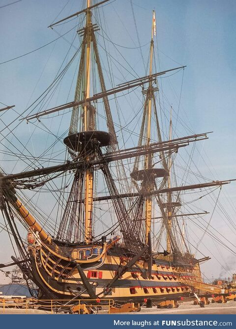 The oldest commissioned warship in the world, HMS Victory