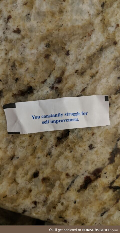 Well, f*ck you fortune cookie