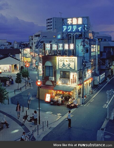 A popular photo spot in Tokyo shot on film