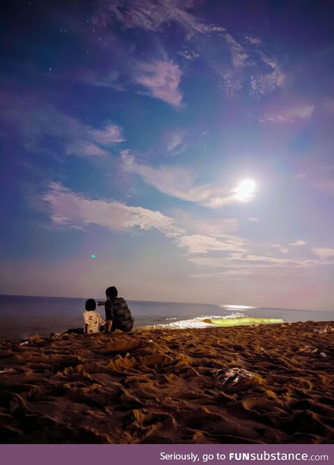 Night at the beach