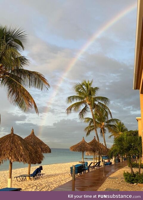 Waking up in Aruba