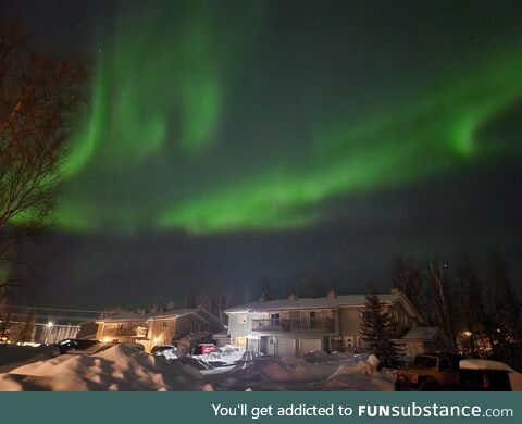 The Northern Lights in Alaska tonight