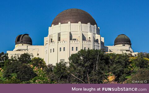 Perfect day for the Griffith Observatory [oc]